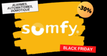 #BLACKFRIDAY Somfy: Promotions sur les alarmes, motorisations, domotique, etc.